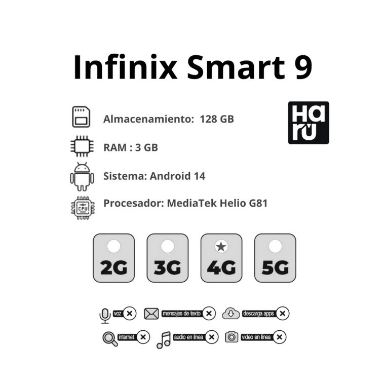 INFINIX SMART 9 128GB 3RAM